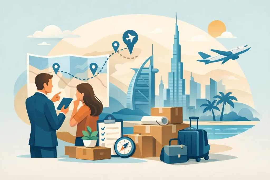 Umzug nach Dubai planen mit klarer Strategie